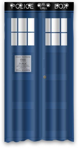 CHATAE Police Box Telefon Tardis Creative Custom Wasserdicht Duschvorhang Badezimmer Vorhänge 91,4 x 182,9 cm