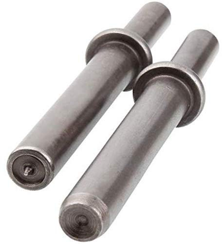 Heavy Duty 2pcs Rivet Set, Abuff Pneumatic Air Rivet Hammer Set for Shank 0.401 Chisel/Air Hammer Rivets Bits