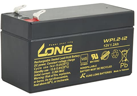 LONG Blei-Säure Akku 12V 1,2Ah F1 (WP1.2-12)