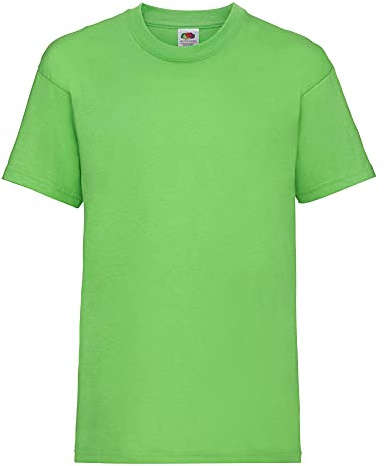 Fruit of the Loom - Short Sleeve T-Shirt - Children (Pack of 2), lime green, 5-6 Years