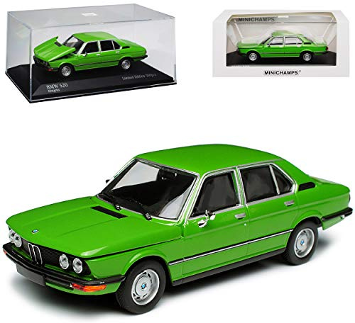Minichamps B-M-W 5er E12 520 Limousine Grün 1. Generation 1972-1981 1/43 Maxichamps Modell Auto