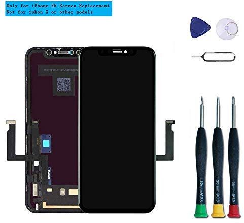 DTLake Premium Bildschirm Ersatz kompatibel mit iPhone X, XR Screen Ersatz Touchscreen Display Digitizer Reparatur Kit Assembly with Complete Repair Tools