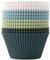The Silicone Kitchen Reusable JUMBO Silicone Baking Cup, Non-Toxic, BPA Free, Dishwasher Safe, Jumbo, 12 Pack, White Blue Green