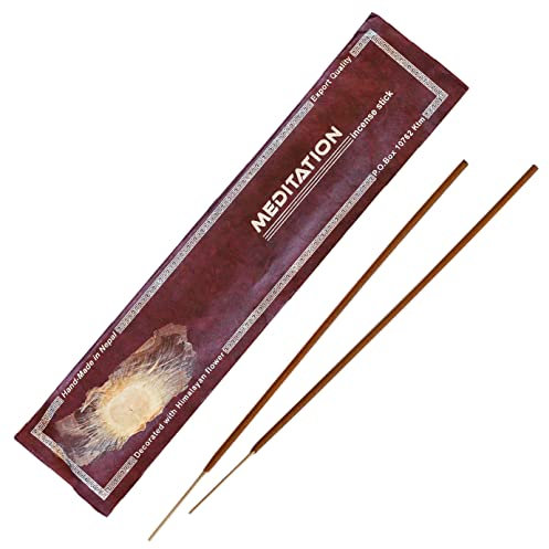 Bodhi® Premium Meditation Räucherstäbchen, aus Nepal, 100% natürlich & Bio,15 stück