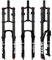 splumzer Fahrrad Federgabel 26/27.5/29 für Mountainbike DH Air Double Shoulder Downhill Abseilen Stoßdämpfer Straight Tube Ultralight Fahrrad Stoßdämpfer Zugstufeneinstellung (Schwarz, 26 Zoll)