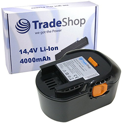 Trade-Shop Premium Li-Ion Akku 14,4V / 4000mAh ersetzt AEG 4932399700 4932399701 4932352656 4932352657 4932430167 B1430R L1414 L1414R L1415 L1430