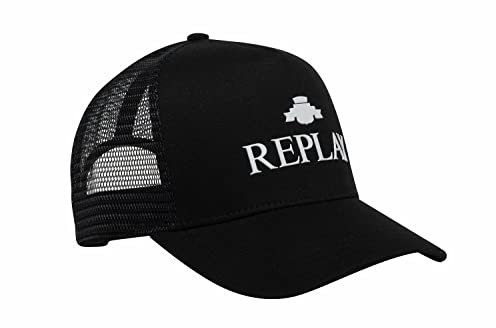 Replay Unisex Baseball Cap mit Mesh, Black 098 (Schwarz), Onesize