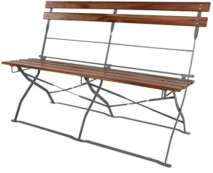 Mojawo Exklusive Biergartenbank Biergartenmöbel Parkbank Holzbank Gartenbank Bank B110xT48xH84cm