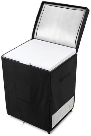 Dalema Gefrierschrank-Abdeckung, wasserdicht, für den Außenbereich geeignet, 4,5 m³, Gefrierschrank-Reißverschluss, oben offen, 71,1 x 58,4 x 86,4 cm (L x B x H)
