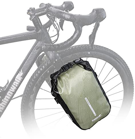 Rhinowalk Waterproof Bike Pannier - 6L Bicycle Cargo Rack Saddle Bag, Shoulder Bag, Laptop Pannier for Professional Cycling Accessories