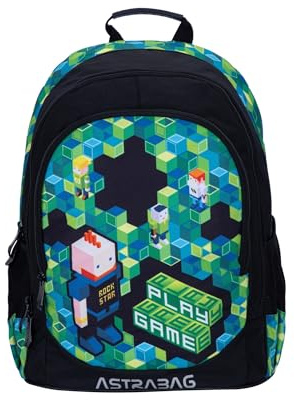 ASTRABAG 502023063 GAME Schulrucksack, Green