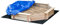 Outsunny Arenero de Madera para Niños Arenero Infantil Octágono con Cubierta de Poliéster y Tela no Tejida Juego para Niños de 3-8 Años para Patio Jardín 139,5x139,5x21,5 cm Natural y Azul
