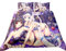 Agmdno Anime Game Bettwäsche 135x200cm,Bettbezug Set,Junge Mädchen Bettwäsche-Set,japanische Anime Pretty Girl Hatune,Animationsbettwäsche (C,90x200/80x80)
