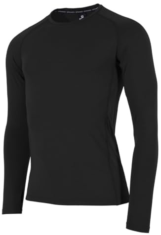 Stanno Thermoshirt Long Sleeve - Core Baselayer Langarmshirt - Kompressionsshirt - Enge Passform - Shirt mit Langen Ärmeln - Belüftend - Schwarz - Größe M