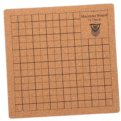 EXCEART Holzbrett für Makramee Bastelbrett zum Knüpfen Holz zum Messen von Armbändern und Anhängern Leicht und Tragbar für Kordelprojekte