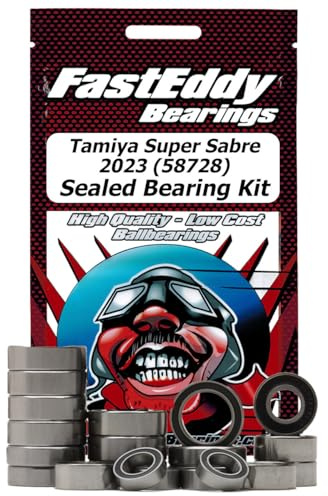 FastEddy Bearings Compatible with Tamiya Super Sabre 2023 (58728) Sealed Bearing Kit