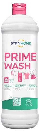 STANHOME | Detersivo Bucato Concentrato Bianchi e Colorati PRIME WASH, Lava e Smacchia in Profondità, Lavaggio a Mano o Lavatrice, 1000 ml