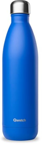 Qwetch - Borraccia Termica 750 ml in Acciaio Inox Blu Majorelle Originals - 24h Freddo, 12h Caldo - Ermetica, Senza BPA & Riutilizzabile - Bottiglia Termica per Sport, Ufficio, Viaggi, Escursioni