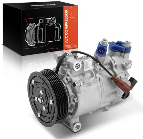 Frankberg Compressore dell'aria condizionata con frizione Compatibile con Golf VII Polo Pas.sat Tig.uan Tour.an Oct.avia IV C.a.d.d.y A3 Q2 Q3 Fabia Leon Replace# 3Q0816803D, olio preconfezionato