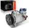 Frankberg Compressore dell'aria condizionata con frizione Compatibile con Golf VII Polo Pas.sat Tig.uan Tour.an Oct.avia IV C.a.d.d.y A3 Q2 Q3 Fabia Leon Replace# 3Q0816803D, olio preconfezionato