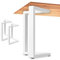 NEXT LEVEL - Pied de Table Metal | 46x46x74cm, Profil 80x40mm, Métalliques, pour Bois et Verre, Compatible avec des Largeurs de 70, 80, 90 et 100cm - PM-014BL