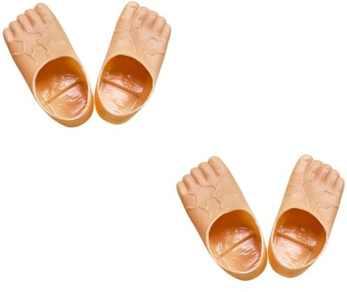BESTonZON Pumuckl Füße 2 Paar Riesige Überschuhe Lieferungen Partyzubehör Halloween Kostüm Kleidung Cosplay-Requisiten Cosplay-kostüm-Hausschuhe Großfuß Marionette Gummifüße Säule Bilden Plastik