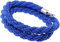 Corde de barrière torsadée de 2 m avec crochet/contrôle de la foule/corde de barrière pour clubs, cinémas et autres espaces publics (bleu)