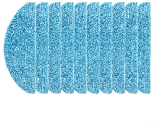 WIIYENA Almohadillas de microfibra para mopa Cecotec para Conga 7490 para Eternal Genesis 7490, accesorios de aspiradora, paño reutilizable para el suelo, almohadillas de limpieza suaves (paquete de