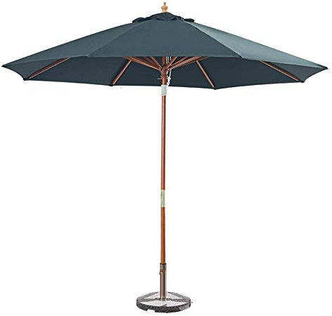 NBHDEK Terrassenschirm für den Außenbereich, tragbare Sonnenschirme aus Holz für Garten und Terrasse, Sonnenschutz für den Außenbereich, Garten, Strand, Pool