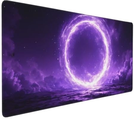 Mouse Mat Extended Large Mouse Mat 60x30x0.3 cm Gaming Mouse Pad, Purple Halo Desk Mat, MouseMat Waterproof Soft Cloth XXL Mouse Pad with Non-Slip Rubber Base - Use with all Mouse Types Y-5382