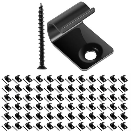 Complete Set of 100PCS Stainless Steel Starting Clamps for Laminate Flooring with Screws and Drive Bits