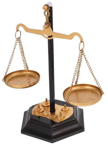 Cabilock Metall Waage Tischdekoration Balance Ornament Für Zuhause Büro Mit Ablagefunktion Moderne Metallstruktur