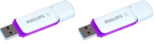 Philips Snow 3.0, Memoria USB de 64 GB (Paquete de 2)