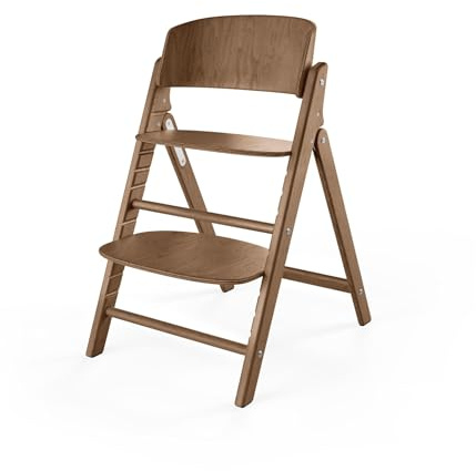 CYBEX Gold CLICK & FOLD Hochstuhl, Mitwachsend, 3-99 Jahre, Dark Natural | Mitwachsend, 3 bis 99 Jahre, verwendbar ab Geburt durch separate Aufsätze, ergonomische Sitzposition, Buchenholz