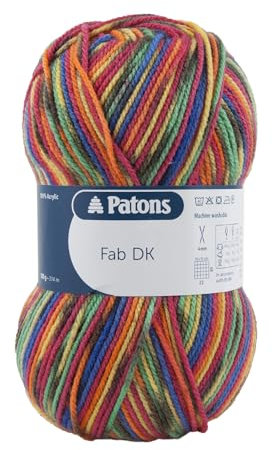 Patons Fab DK, Rainbow Color (2085), 100g