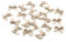20 Stück Satinschleifen 2,5x3cm (einfarbig), Farbe:taupe 823
