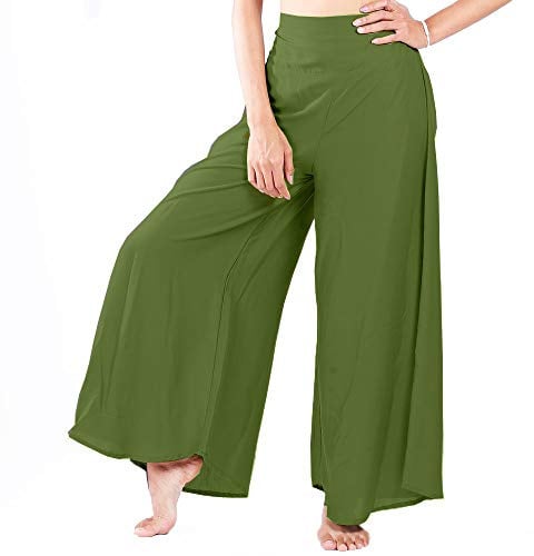 Lofbaz Damen weites Bein Palazzo Hose Yoga Salon Hippie Haremshose Hosen