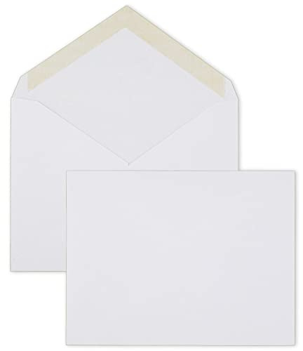 Mead Einladungsumschläge, A2, gummierte Dichtung, 10,2 x 1,9 cm, Weiß, 100 Stück (CO198)