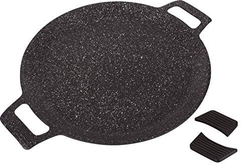 Kamberg - Galetière à pain / Poêle à crêpe / Crêpière 32 cm - Fonte d'Aluminium - Revêtement Pierre - Tous Feux dont Induction - Sans PFOA - 0008106