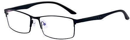 ALWAYSUV Schwarz TR90 Vollformat Fernbrille für Männer Frauen Retro Kurzsichtige Myopie Kurzsichtige Brille -1,0