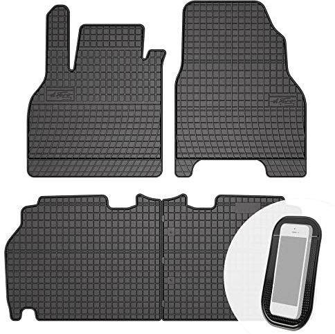 moto-MOLTICO Gummimatten Auto, 4-teiliges Set, Allwetter Gummi Fußmatten, Antirutsch & Wasserfest Autoteppiche - passend für Renault Kangoo 2 II 2008-2018