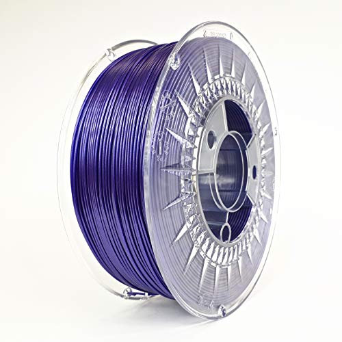 PETG – Galaxy Violet violett 1kg | Devil Design | 1.75mm | 3D Druck Filament | für Anfänger und Fortgeschrittene | Top Haftung | wenig Stringing | leicht zu drucken | verzugsarm und geruchslos