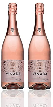 VINADA - Sparkling Rosé - Zero Alcohol Wine - 750 mL (1 Glass Bottles)