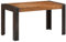 vidaXL Raues Mangoholz Massiv Esstisch Industriestil Vintage Küchentisch Esszimmertisch Speisetisch Tisch Esszimmer Küche 140x70x76cm