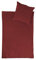 jilda-tex Bio-Bettwäsche Stone-Washed Renforce Lissabon 100% Bio-Baumwolle Knitterlook Stehsaum Bügelfrei Uni Leinen-Optik Bügelfrei Made in Green (Granatapfel, 200 x 200 cm)