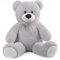 SNOWOLF Riesen XXL Teddybär Plüsch Kuschelbär Plüschbär mit Knopfaugen 110cm, Groß Weiches Teddy Bear Stofftier Geschenk ​am Geburtstag, Valentinstag oder Weihnachten（1.1m, Grau）