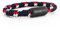 Akitsune Portus Bracelet Voile | Boucle magntique Bracelet Femme Ancre Homme Maritime - Noir Mat - Bleu Multicolore 18cm