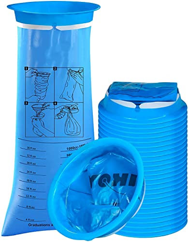 26 Pack Vomit Bags - Disposable Emesis Bags - Portable Barf Bags - High Density Nausea Bags for Car, Bus, Aircraft, Pregnant Women, Travel Motion Sickness, 1000ml