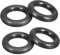 A ABSOPRO 60mm Junta Tórica para Auto Universal para Tubo Silenciador de Escape Colgador Buje Kit 4 Unidades