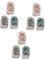 FRCOLOR 9stücke Teiliges Set Exfolierhandschuhe Für Körperpflege Wiederverwendbare Peeling-mitts Praktische Duschhandschuhe Für Sanfte Hautreinigung Für Und Verschiedenen Farben